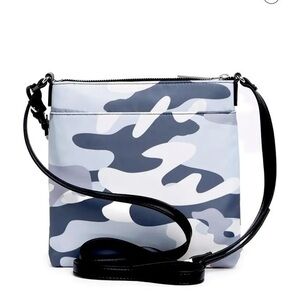 Tommy Hilfiger Gray Camo crossbody bag new